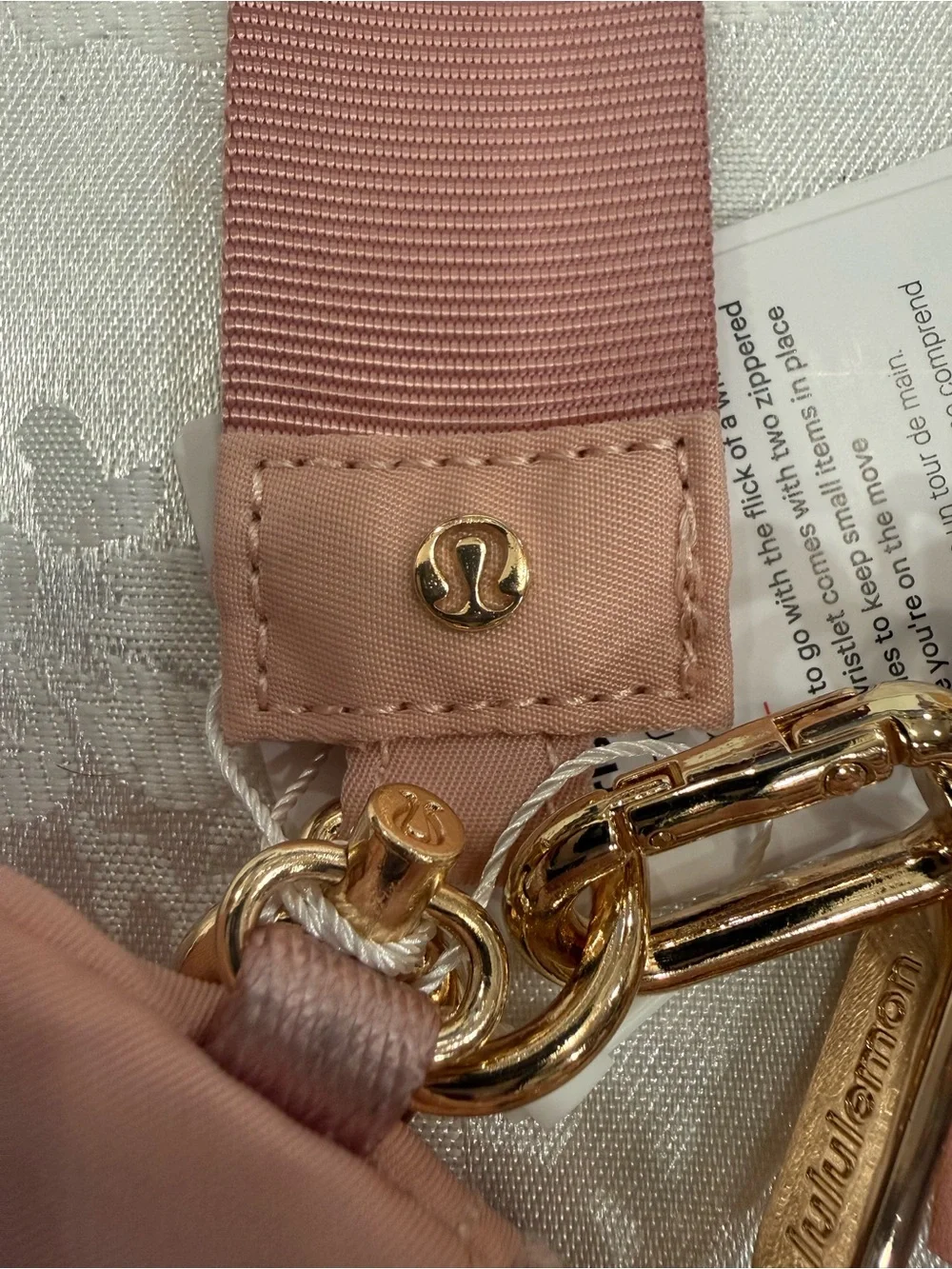 Women’s Pink Sparkle duel Pouch wristlet - Brand: lululemon